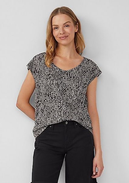 s.Oliver Shirttop Ärmelloses Relaxed-Fit-Shirt mit Cut-out und Schleife günstig online kaufen