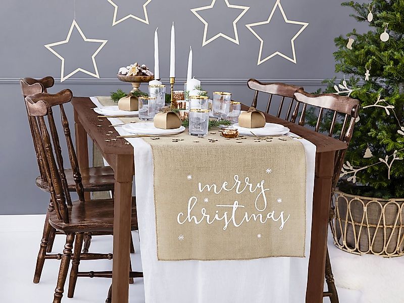 texpot Tischläufer Merry Christmas Weihnachten Winter (1-tlg) günstig online kaufen
