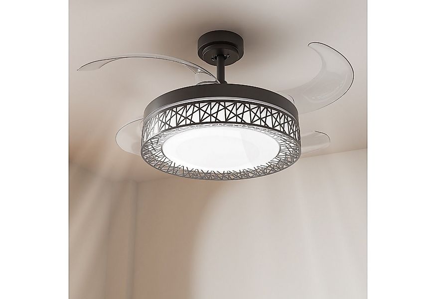 MEYKOERS Deckenventilator Deckenventilator mit Beleuchtung und Timer Dimmba günstig online kaufen