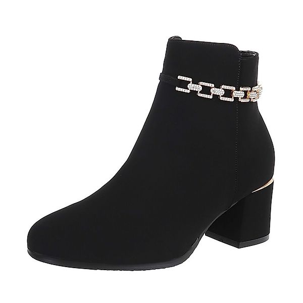 Ital-Design Damen Elegant Stiefelette (87108734) Blockabsatz günstig online kaufen