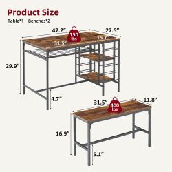 GarveeMore Essgruppe Esstisch-Set für 4 Personen, günstig online kaufen