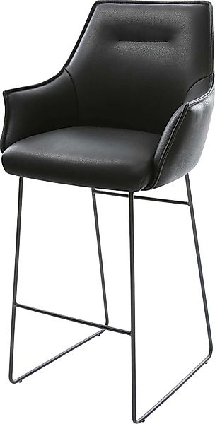 DELIFE Barhocker Alja-Flex, Kufengestell Metall Schwarz günstig online kaufen