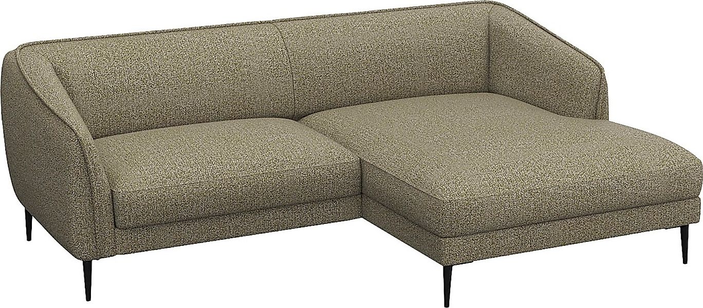 FLEXLUX Ecksofa »Belle Designsofa, bequem durch Kaltschaum im Sitz, L-Form« günstig online kaufen