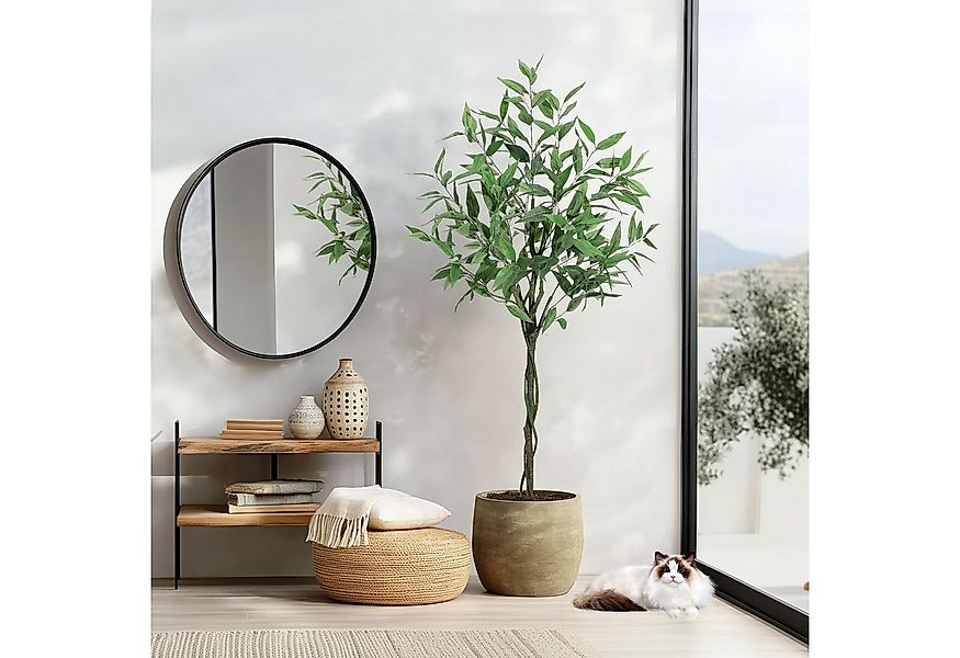 Kunstbaum Kunst-Eukalyptus Kunstpflanzen künstlicher Baum 122/182cm, Garvee günstig online kaufen