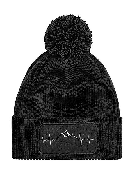 Youth Designz Beanie Unisex Strick Bommel Beanie Mütze mit Heartbeat Mounta günstig online kaufen
