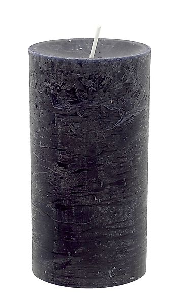 ZauberDeko Rustic-Kerze Rustic Stumpenkerze Schwarz Advent günstig online kaufen