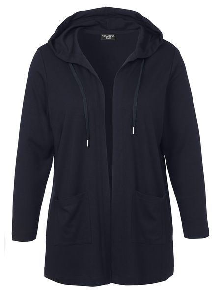 VIA APPIA DUE Kapuzenstrickjacke in unifarbenem günstig online kaufen