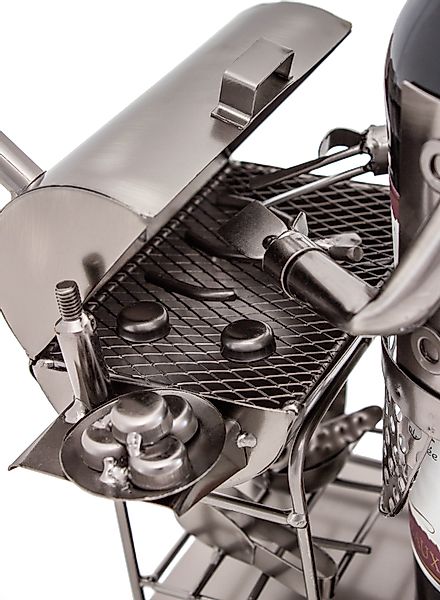 BRUBAKER Weinflaschenhalter Barbecue Grill Flaschenhalter, (inklusive günstig online kaufen