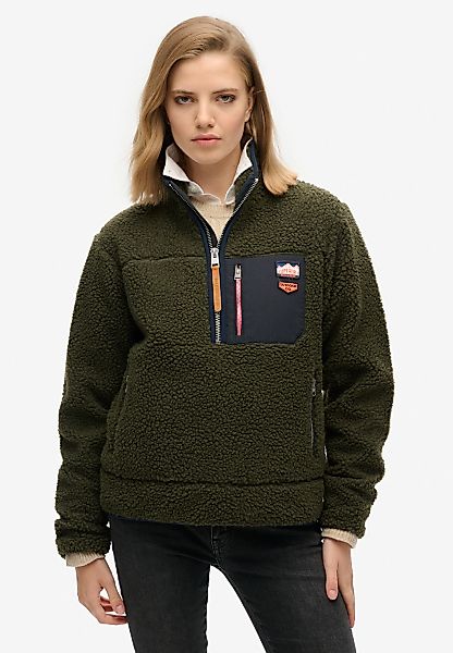 Superdry Fleecepullover "VINTAGE RETRO HALF ZIP FLEECE" günstig online kaufen