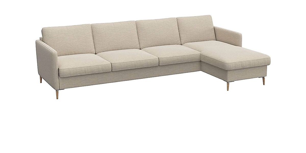 FLEXLUX Ecksofa "Fiore, super Sitzkomfort durch Kaltschaum im Sitz, L-Form" günstig online kaufen