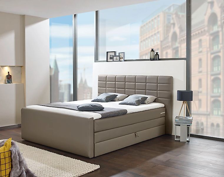 Home affaire Boxspringbett "Lethbridge" inkl. Bettkasten und Topper, zwei M günstig online kaufen