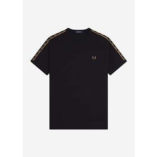 Fred Perry  T-Shirt Contrast tape ringer t-shirt - black shaded stone günstig online kaufen