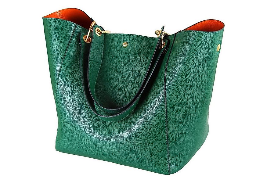 LuxusKollektion Shopper Große Damen Henkeltasche Leder Schultertasche Shopp günstig online kaufen