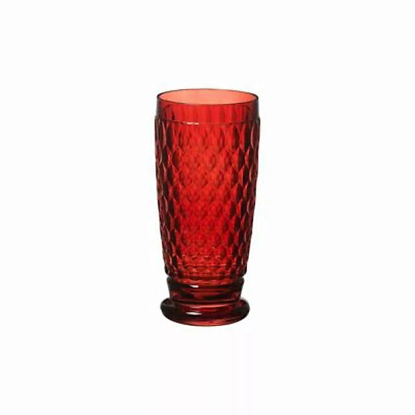 Villeroy & Boch Boston Coloured Longdrinkglas 400 ml rot Longdrinkgläser günstig online kaufen
