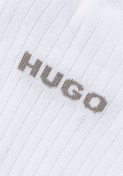 HUGO Freizeitsocken 2P QS FINE RIB CC mit großem Logo günstig online kaufen