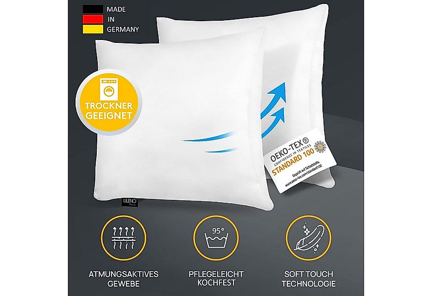 LILENO HOME Microfaserkissen - geeignet für Allergiker, in verschiedenen Gr günstig online kaufen
