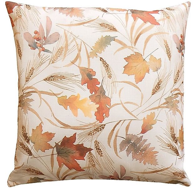 matches21 HOME & HOBBY Kissenbezüge Kissen-Bezug Blätter Herbst bunt 40x40 günstig online kaufen