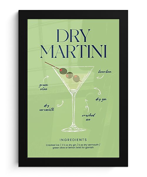 MuchoWow Poster Cocktail - Grün - günstig online kaufen