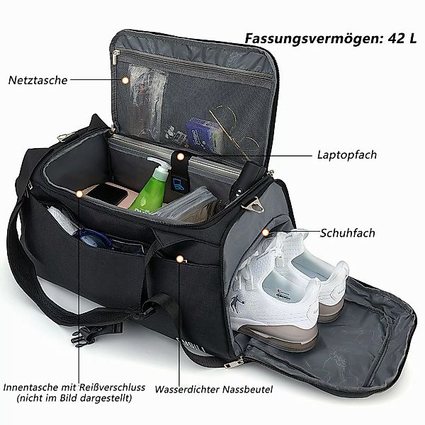 OKWISH Reisetasche Trainingstasche Sporttasche Handtasche Schultertasche günstig online kaufen