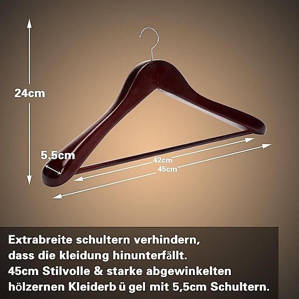 Liszton Kleiderbügel Kleiderbügel aus Holz mit günstig online kaufen