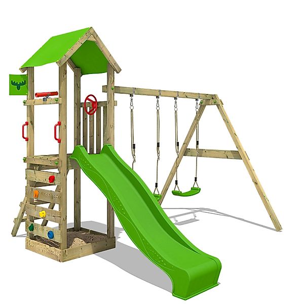 FATMOOSE Spielturm KiwiKey - Abenteuerlicher Kletterturm günstig online kaufen