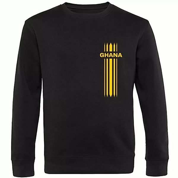 multifanshop Sweatshirt Ghana - Streifen - Pullover günstig online kaufen