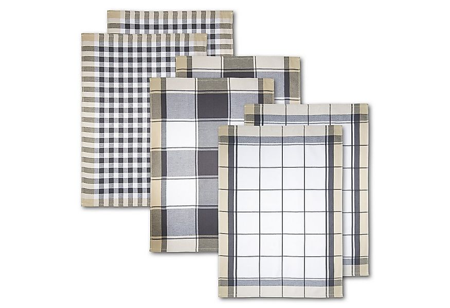 Dyckhoff Geschirrtuch KARO, Maße je Tuch ca. 50x70 cm, (Set, 6-tlg), mit dr günstig online kaufen