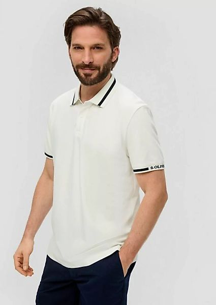 s.Oliver Kurzarmshirt Poloshirt mit Kontrast-Detail Kontrast-Details günstig online kaufen