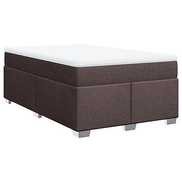 vidaXL Boxspringbett mit Matratze Dunkelbraun 120x190 cm Stoff 3285119 günstig online kaufen