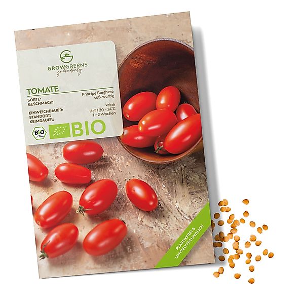 Growgreens Gemüsesamen BIO Tomatensamen (Principe Borghese) günstig online kaufen
