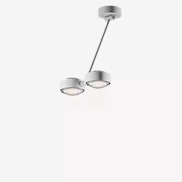 Occhio Sento Soffitto Doppio 40 Up D Deckenleuchte LED 2-flammig, Kopf weiß günstig online kaufen