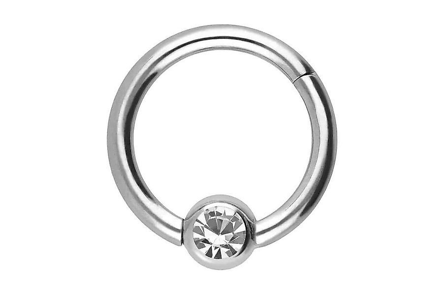 PIERCINGLINE Nasenpiercing Titan Segmentring Clicker KRISTALL Ohrpiercing S günstig online kaufen