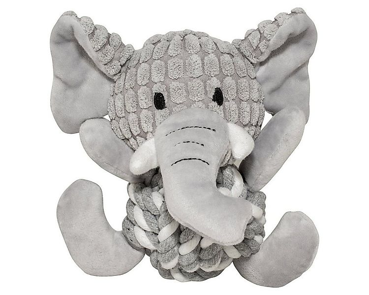 DUVO+ Tierkuscheltier Hundespielzeug Zoo Friends Elefant Ball grau günstig online kaufen