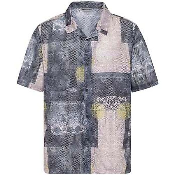 Dandalo  Hemdbluse Roel Oversize Lapel Collar All-over Print Short Sleeve S günstig online kaufen