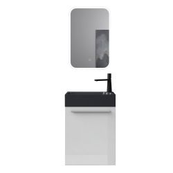 doporro Badmöbel-Set Badezimmerschrank Badmöbel-Set Waschbeckenunterschrank günstig online kaufen