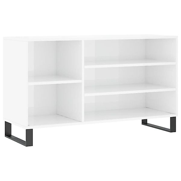 vidaXL Schuhregal Schuhregal Hochglanz-Weiß 102x36x60 cm günstig online kaufen