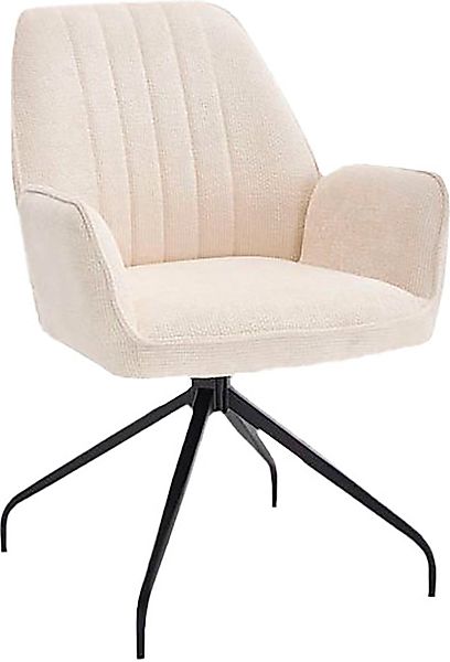 Home affaire Drehstuhl »Campanet« () 2 Stk. Bouclé moderner Drehstuhl mit g günstig online kaufen
