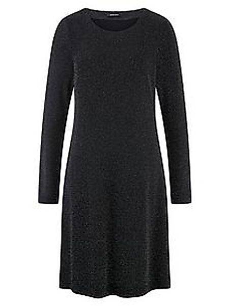 Jersey-Kleid Rundhals-Ausschnitt Peter Hahn schwarz günstig online kaufen