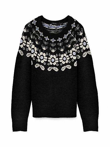 Vero Moda Strickpullover "VMSIMONE LS NORDIC PULLOVER GA REP BOO" günstig online kaufen