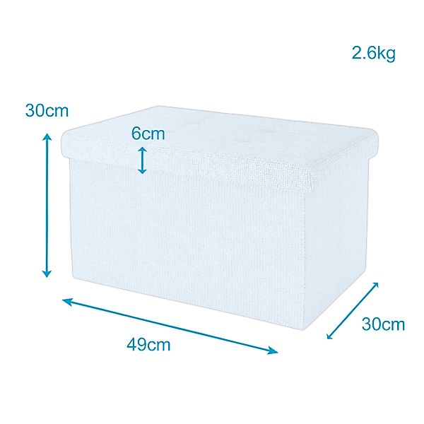Intirilife Sitzhocker (Sitzwürfel mit Stauraum 49x30x30 günstig online kaufen