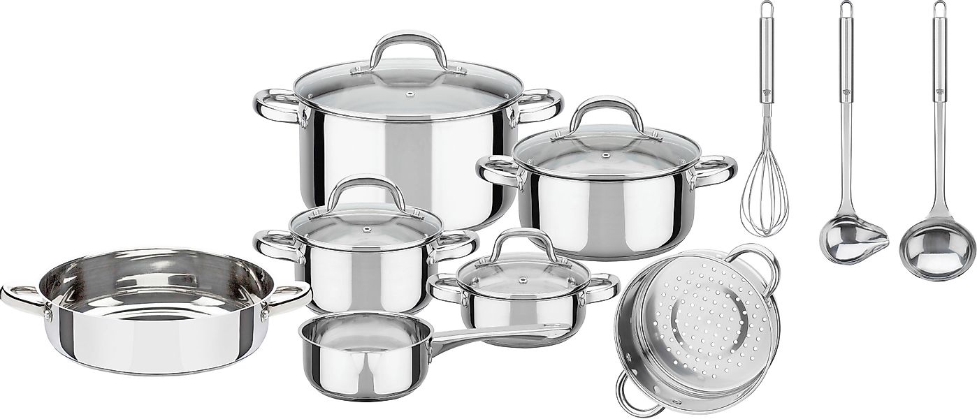 GSW Topf-Set »Montreal« Set, Kochtopf 14/16/20/24 cm, Stielkasserolle 14 cm günstig online kaufen