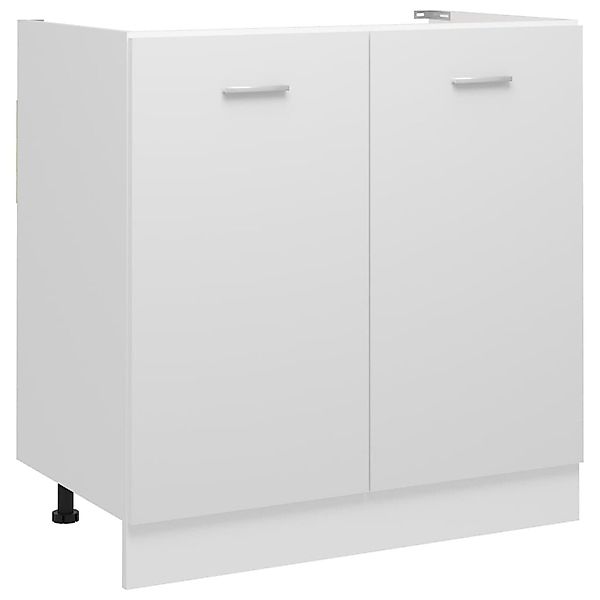 DOTMALL Spülenschrank Spülenunterschrank Lyon Weiß 80x46x81,5 günstig online kaufen