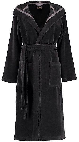 Cawö Damenbademantel, Frotteevelours, Kapuze, Gürtel, Mit Kapuze günstig online kaufen
