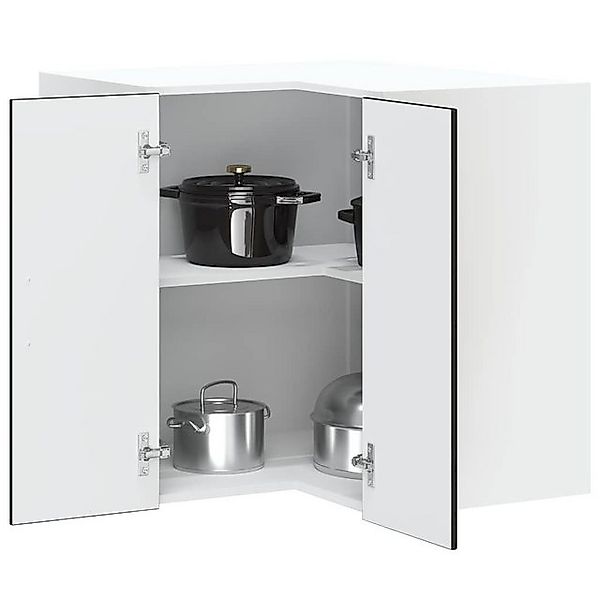 vidaXL Schrankmodule Küchen-Eckhängeschrank Porto Schwarz Holzwerkstoff günstig online kaufen