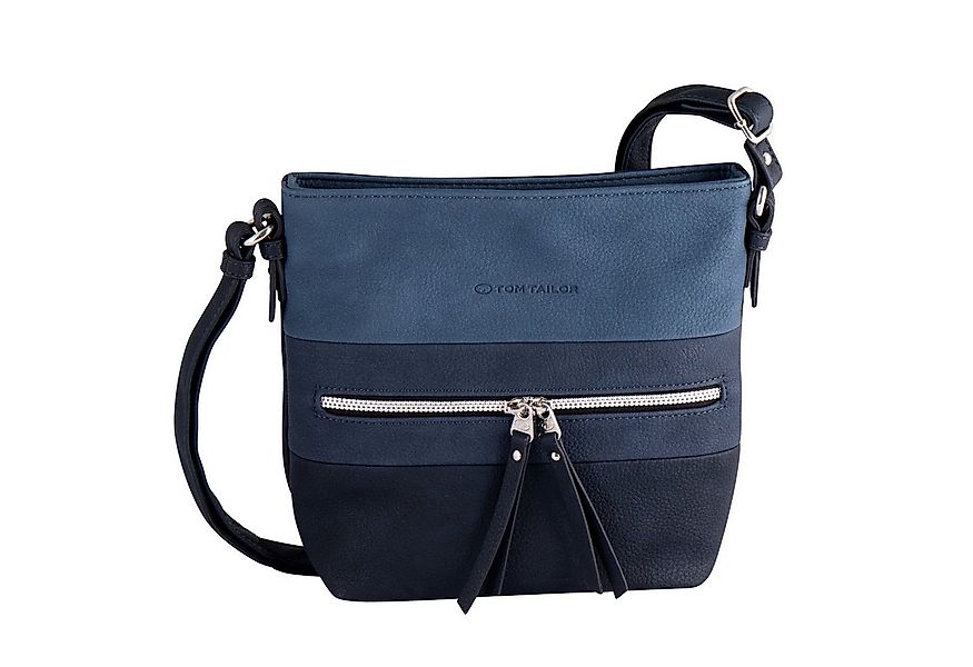 TOM TAILOR Umhängetasche Ellen, schönes Color Blocking, hochglänzender Reiß günstig online kaufen