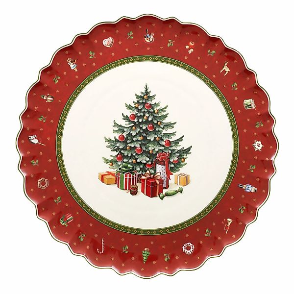 Villeroy & Boch Servierplatte "Kuchenplatte Toys Delight ø 33 cm bunt" günstig online kaufen