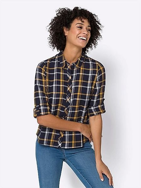 Sieh an! Klassische Bluse Flanellbluse günstig online kaufen