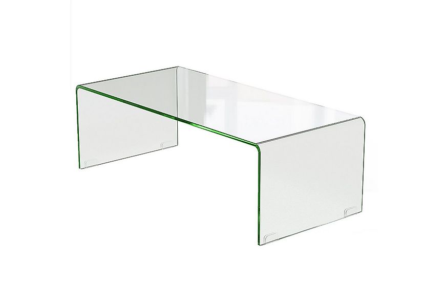 KOMFOTTEU Couchtisch Glas, U-förmiger Wohnzimmertisch, blastbar 30kg günstig online kaufen