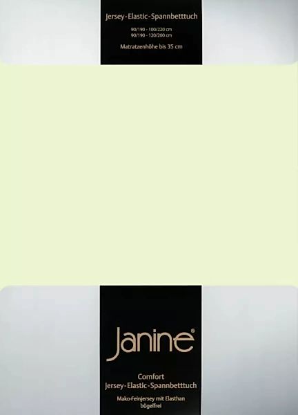 Janine Janine Spannbetttuch Elastic-Jersey 5002 limone (06) Größe:  200x200 günstig online kaufen