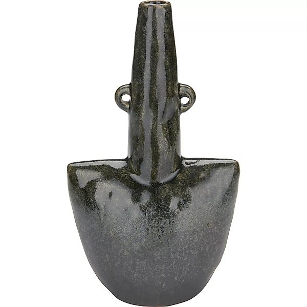 Vase Ancient Secrets 25 cm x 14 cm x 8 cm Dunkelgrau günstig online kaufen
